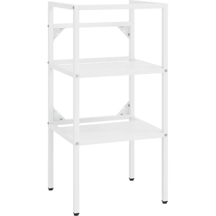 vidaXL Badezimmer Waschtischgestell Weiß 40x38x83 cm Eisen 338484