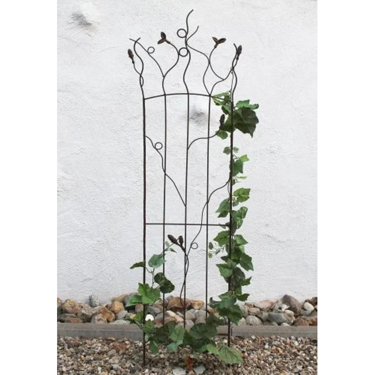 Rankhilfe JD2-12024 Rankgitter aus Metall 136 cm Kletterhilfe Zaun – Bild 1