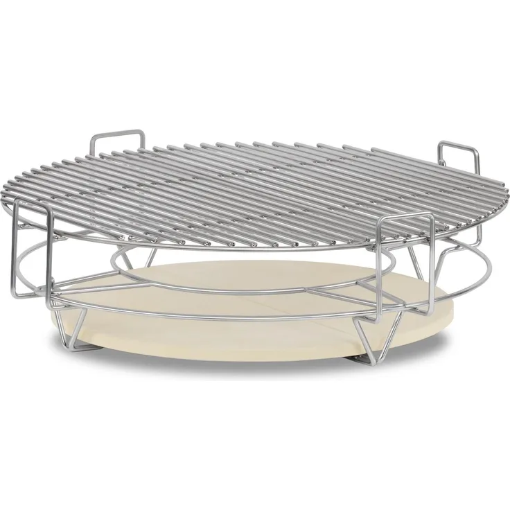 BBQ-Toro Grillerweiterung Kochsystem für Kamado, Edelstahl Smokersystem mit 3 Ebenen, Ø 52 cm