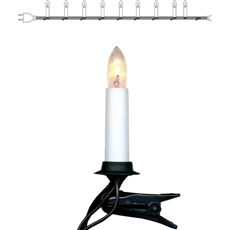 LED-Kerzenkette indoor, 25teilig, warmwhite Univer