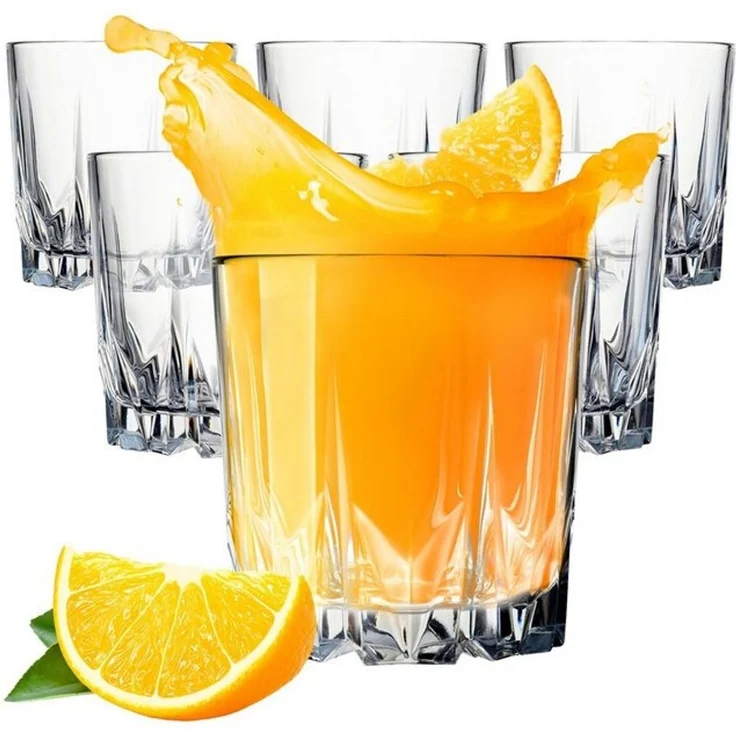 KONZEPT Gläser-Set Wassergläser Trinkgläser Set, Widerstandsfähiges Glas, 12-tlg, 6/12Set, 300ml, für Saft, Wasser, Cocktails, Gin Tonic, kalte Getränke – Bild 4