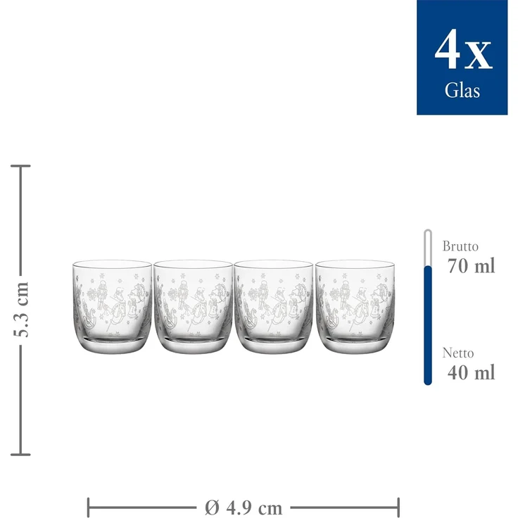 Villeroy & Boch Toy's Delight Schnapsglas 40 ml 4er Set – Bild 5