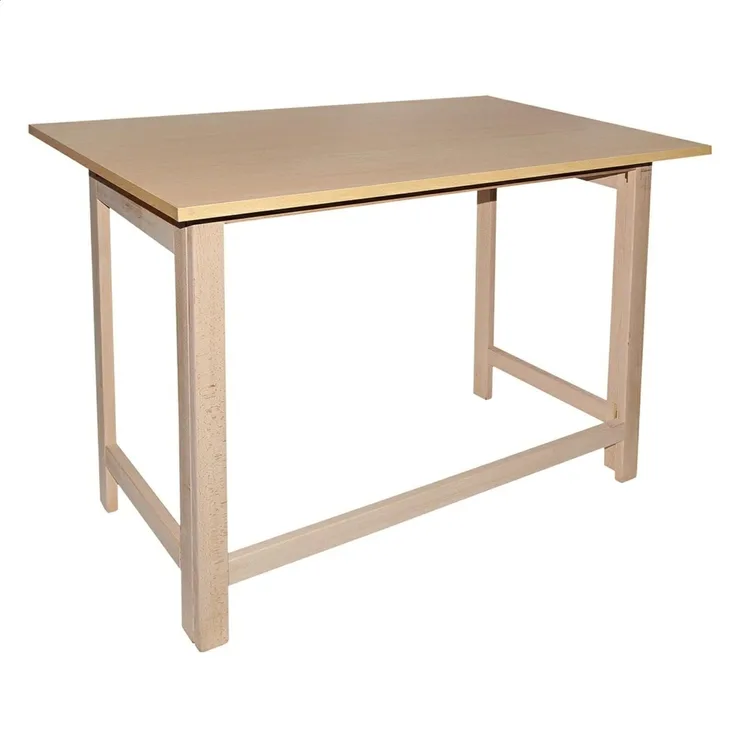 Mueblear 7015 Klapptisch aus Nicht lackiertem Holz, 100 x 60 x 75 cm