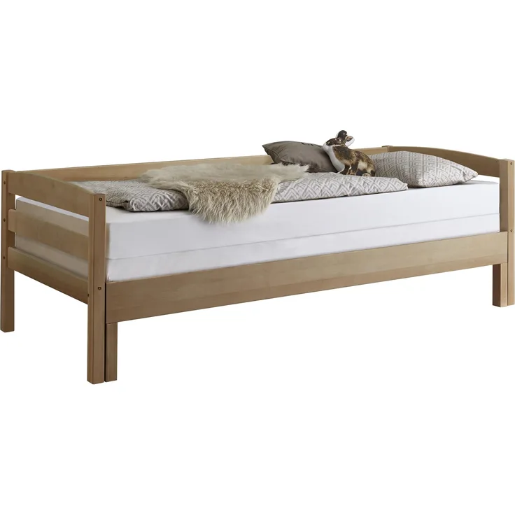 Relita Kinderbett Emilia ausziehbar 90/180x200 cm Funktionsbett Buche massiv Natur
