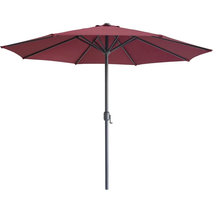 Primaster Sonnenschirm Kreta dunkelrot Ø 300 cm – Bild 1