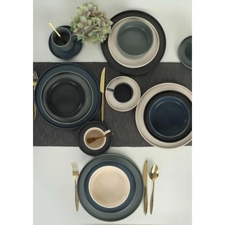 Hermia Concept Teller-Set 100% CERAMIC STONEWARE M1617 (20-tlg) – Bild 4