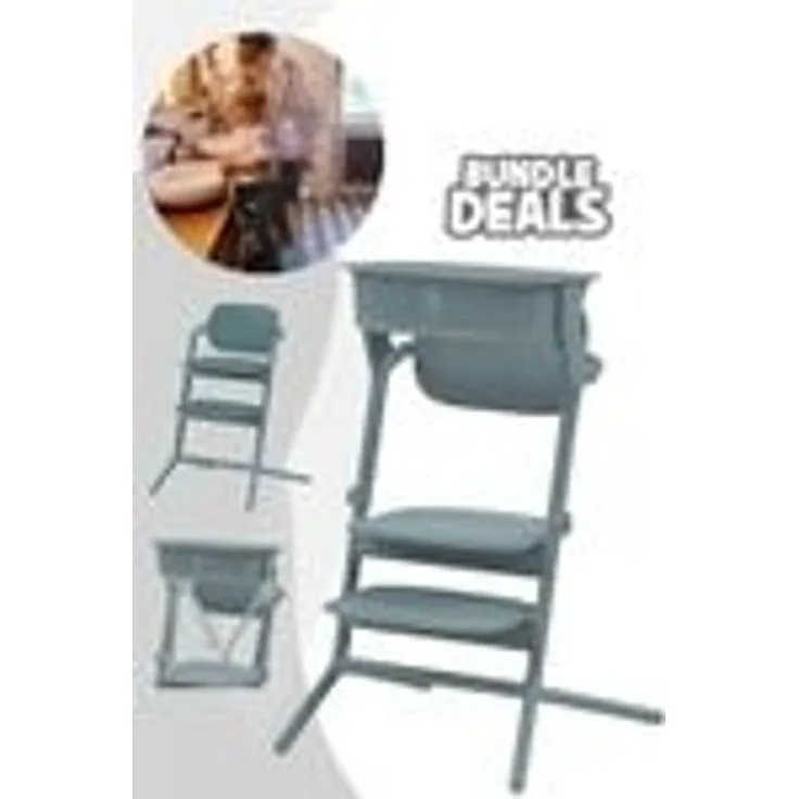 Cybex Lemo Hochstuhl inkl. Learning Tower / Lernturm-Aufsatz Stone Blue