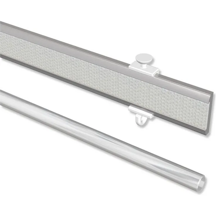 INTERDECO Paneelwagen Easyslide, Schiebegardinen, Gardinenschienen, (1 Stück, Silbergrau), kürzbar