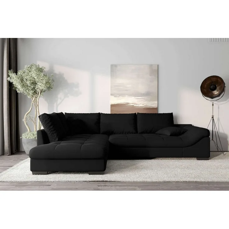 99rooms Ecksofa Terra, Sofa, L-Form, Inkl. 5 Rückenkissen, mit Rundumbezug, Wellenfederung