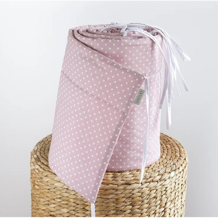 Loolay Bettnestchen 2026 TREND Muster Babybett BETTUMRANDUNG 420, 360, 210, 180 x 30cm, (Neugeborene Baby Erstausstattung PREMIUM Geschenk HASE, ROSE, IGEL, Babybett Umrandung Kopfschutz Nestchen Babynest für Mädchen und Junge), 100% Europäische Stoffe...