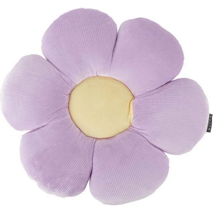 Magma Heimtex Dekokissen Formkissen Blume Minnie Cordsamt, gefüllt frische Farben ⌀ ca. 50 cm