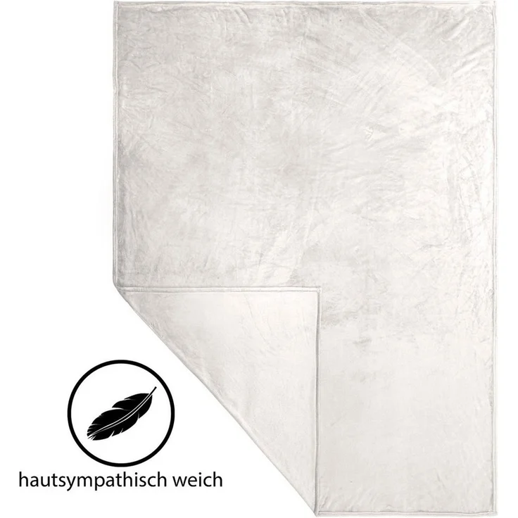 Hometex Premium Textiles Tagesdecke Cashmere Touch Kuscheldecke, Hochflor-Flausch Sofadecke, Allergiker geeignet, sanft & weich auf der Haut, Hochflor-Flausch – Bild 2