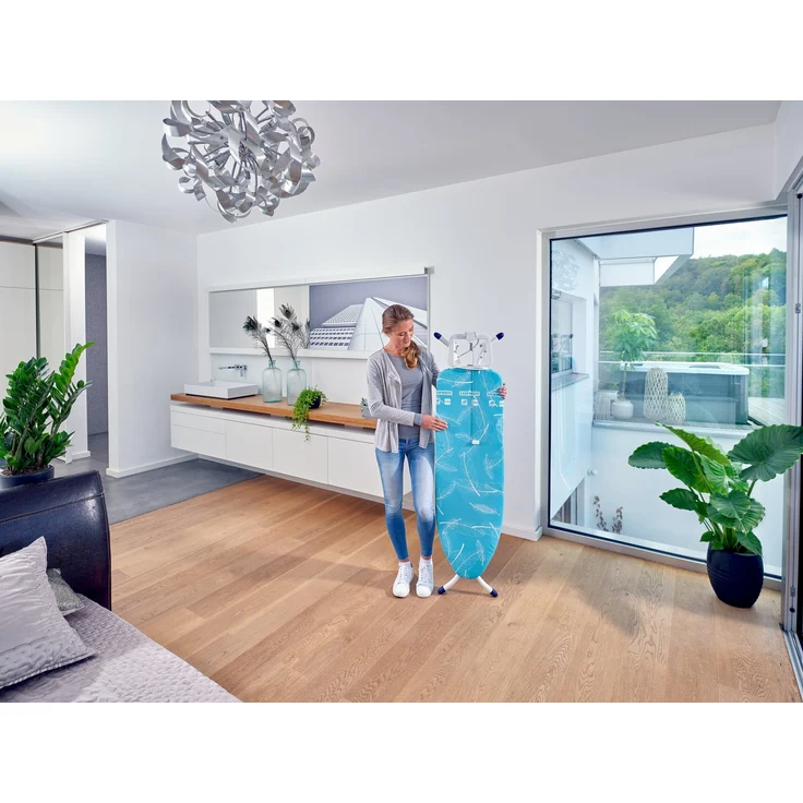 Leifheit 'AirBoard Compact M Plus' Bügeltisch, Kunststoff, weiß/türkis – Bild 10