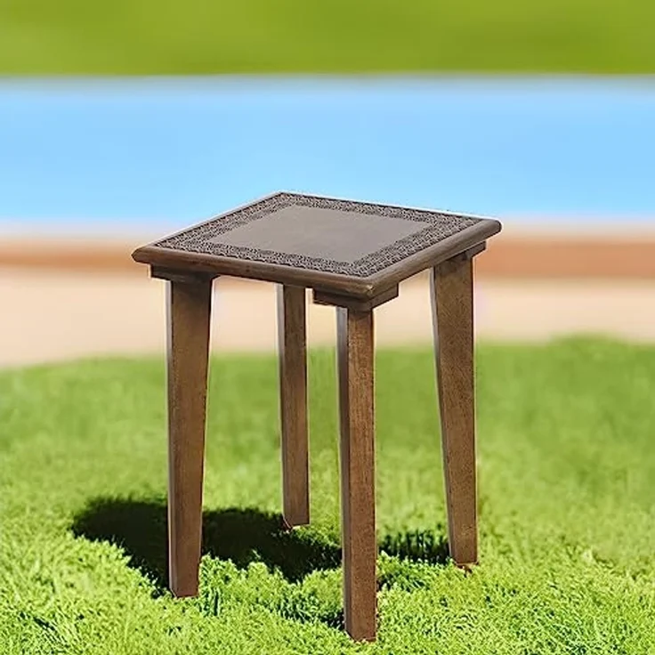 Marrakesch Orient & Mediterran Interior Beistelltisch Beistelltisch Nachttisch Holz, Tisch Hocker Astus Orientalische (1 Tisch), Handarbeit – Bild 4