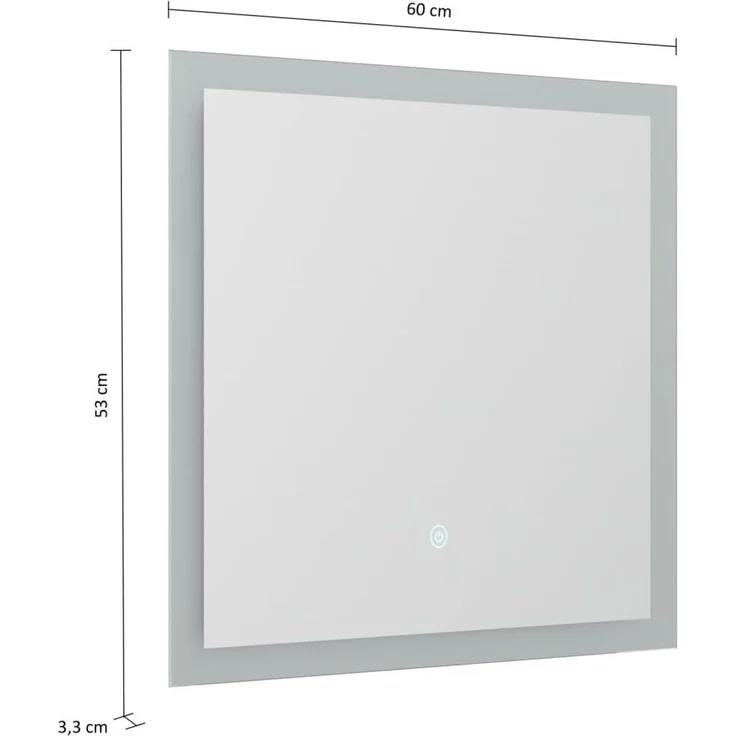 LED Spiegel 60x53 cm mit Touch Bedienung – Bild 4