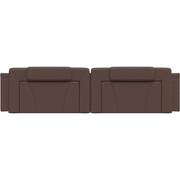 vidaXL Kopfteil-Kissen Braun 200 cm Kunstleder 374816 – Bild 5