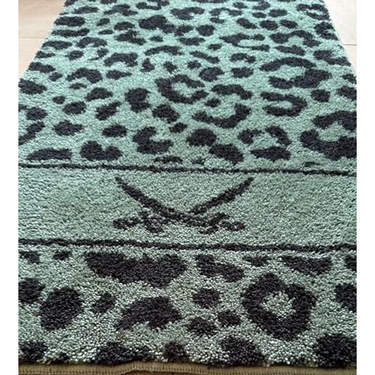 Badematte SANSIBAR LEO LB 60x100 cm türkis Badteppich Badvorleger Duschvorleger Duschmatte Badeteppich – Bild 4