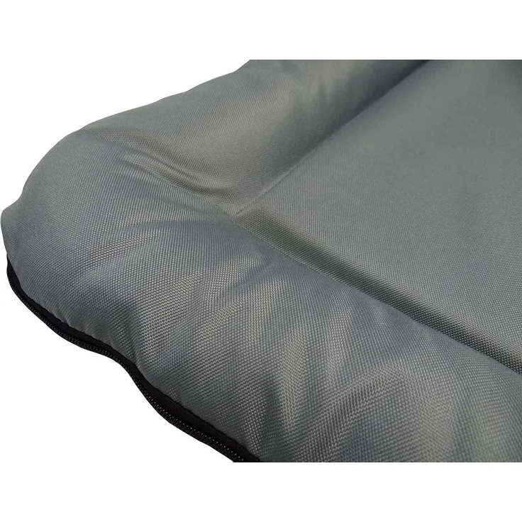 Wasserfestes In- und Outdoor Hundebett grau 76x56 cm mit Schaumstoffplatte robustem Oxford-Bezug pflegeleicht Kratzfest bequem ergonomisch ideal für kleine Hunde – Bild 3