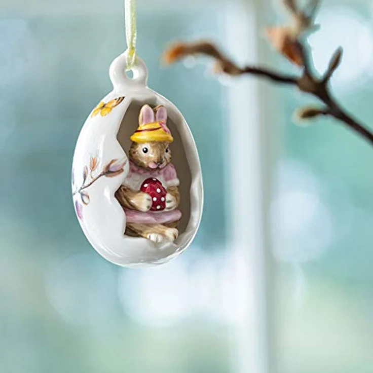 Villeroy & Boch Bunny Tales Ei-Ornament Anna Blüten rosa – Bild 3