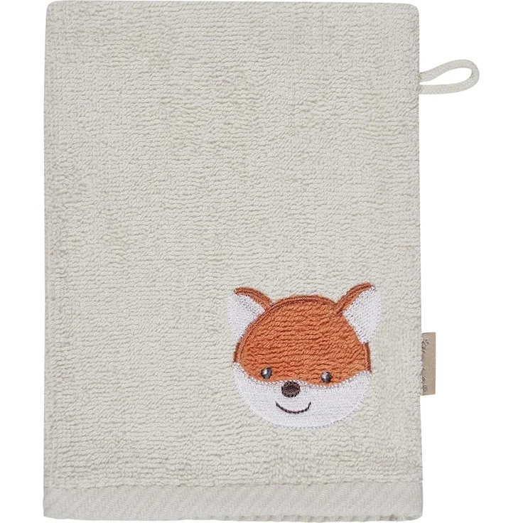 Sterntaler Waschlappen 2er Pack Fuchs Filou – Baby Waschlappen aus saugfähiger Baumwolle, weich & hautfreundlich – Kinder Waschlappen mit schönen Webkanten und süßer Stickerei, graublau – Bild 3