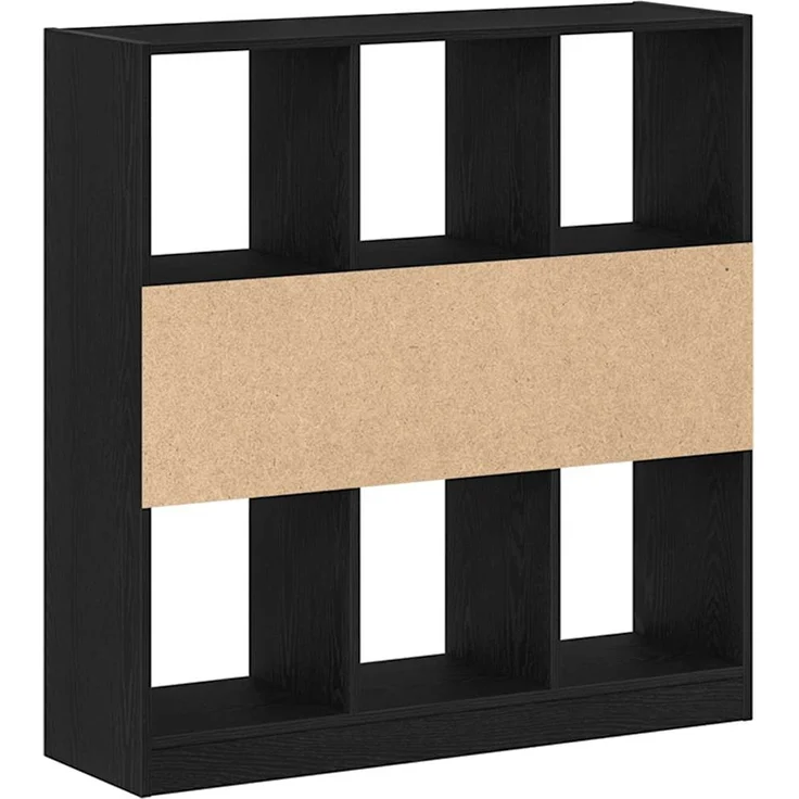 vidaXL Bücherregal Schwarz Eichen-Optik 97,5x29,5x100 cm Holzwerkstoff 862403 – Bild 6