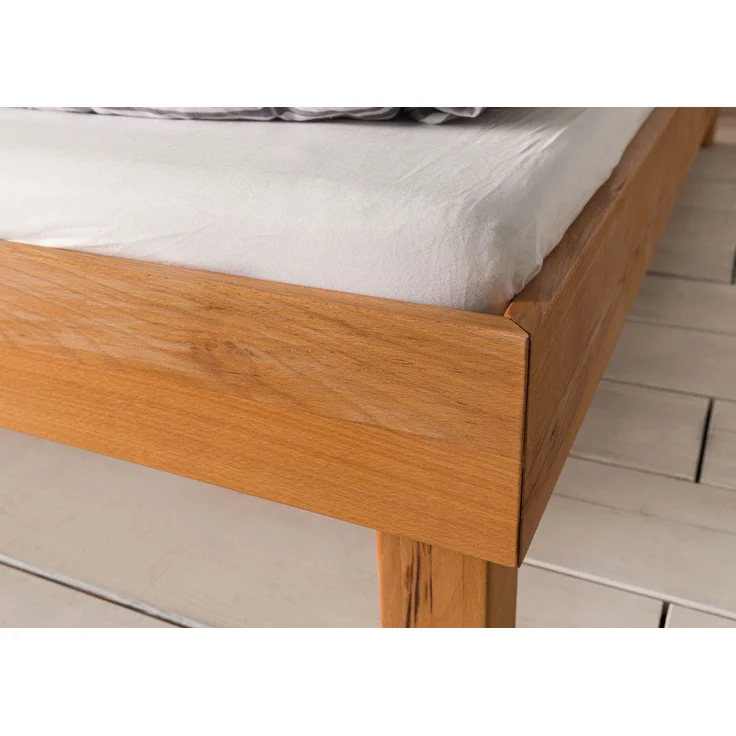 Bett Kernbuche 180x200x73 natur geölt TomMe #104 – Bild 4
