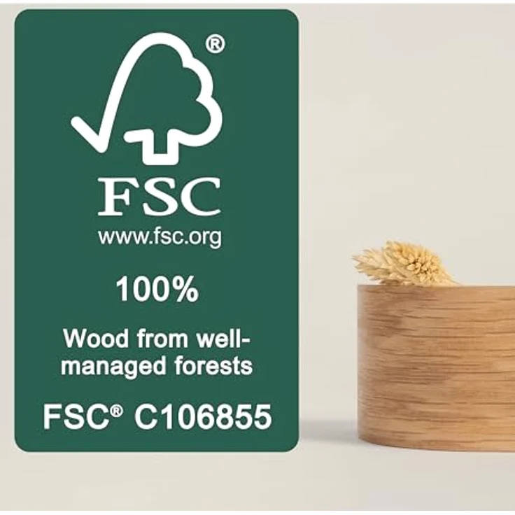 Kazai. Schlüsselbrett 'Toke' | Minimalistisches Schlüsselhaken-Design aus Berlin | Moderner Schlüsselhalter mit Ablage aus Holz | Schlüsselregal als Flur Möbel für die Wand | Eiche – Bild 5