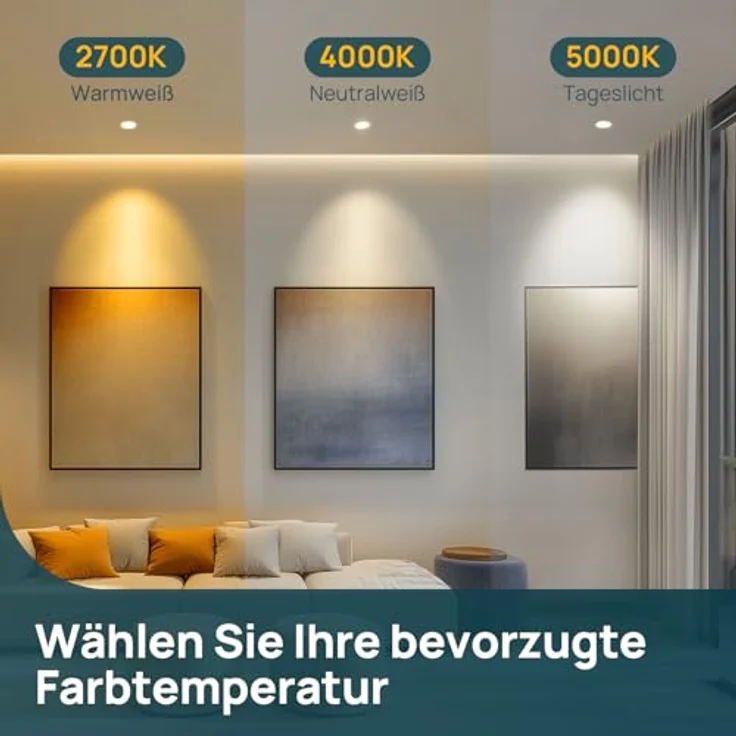 Linkind 12V LED Spot 35W GU5.3 Lampen, 3,4W (ersetzt 35W) Warmweiß 2700K, 360lm/ 36°Strahlwinkel Niedervolt MR16 LED Reflektorlampen, nicht dimmbar, 3 Stück – Bild 5