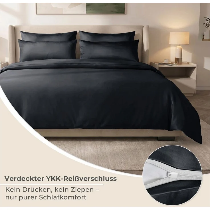 Laynenburg Bettwäsche Eukalyptus aus 100% Tencel Lyocell ab Gr. 135x200 – Bild 4