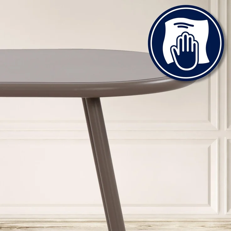 CLP Sitzgruppe Velvena Set Tisch Velva Stühle Alpena wetterfest und UV-beständig - Farbe:taupe;Set-Inhalt:2 Stühle – Bild 6