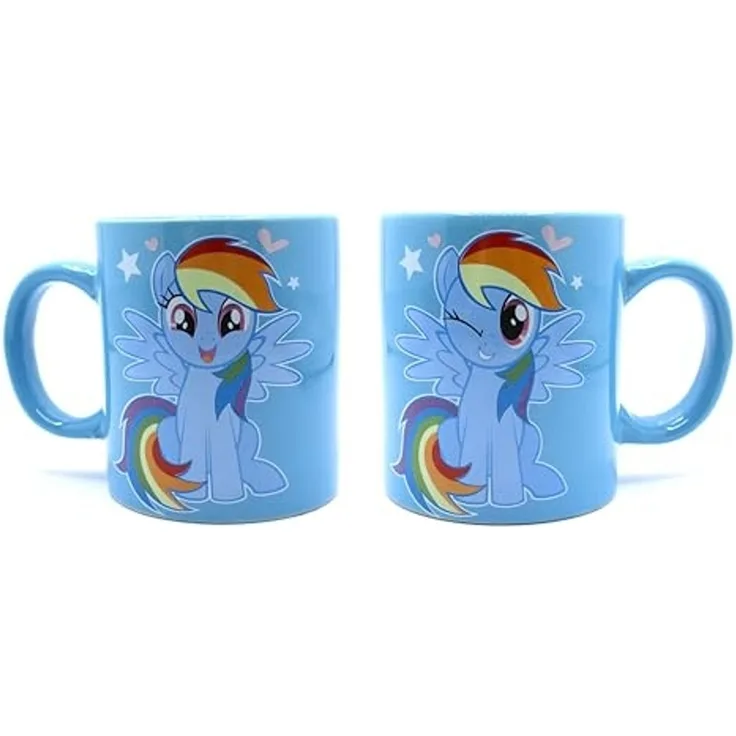 Joy Toy 95771 My Little Pony Rainbow Dash Keramiktasse 320 ml in Geschenkpackung, 12 x 9 x 10 cm