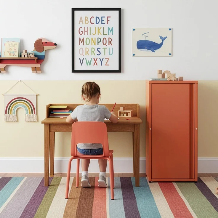 Metallschrank Burlöv Stahl Ziegelrot [en. casa] – Bild 4