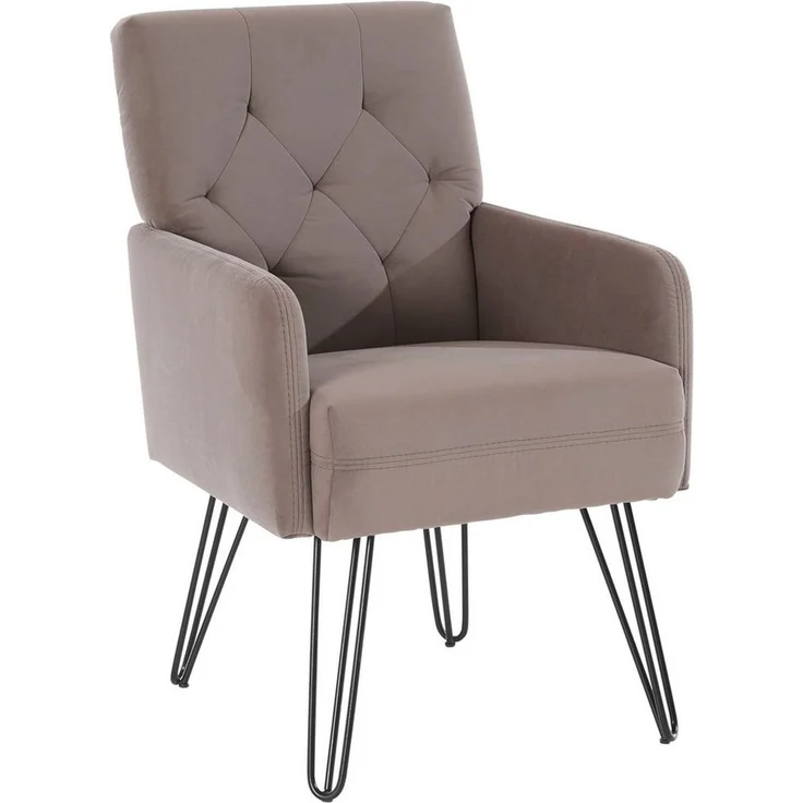 exxpo - sofa fashion Sessel Doppio, Loungesessel mit Designuntergestell, bequem und elegant, aufwendige Rückenverarbeitung, Breite 61 cm – Bild 2