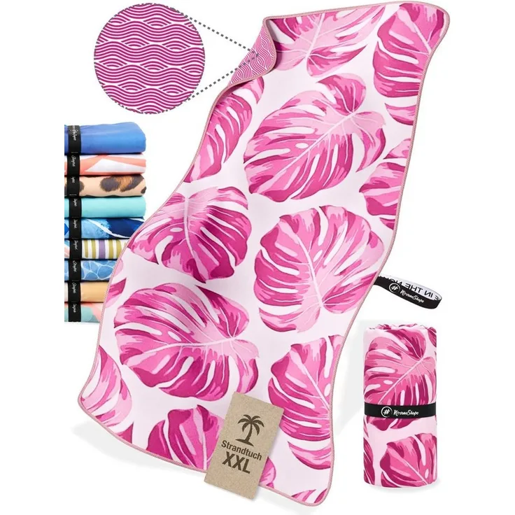 NirvanaShape Strandtuch Reise Handtuch Strandtuch XXL - Strandhandtuch, Mikrofaser Badetuch