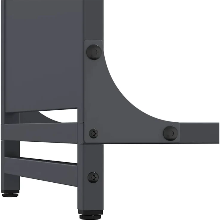 vidaXL Brennholzregal Anthrazit 60x28x65 cm Kaltgewalzter Stahl 864201 – Bild 7