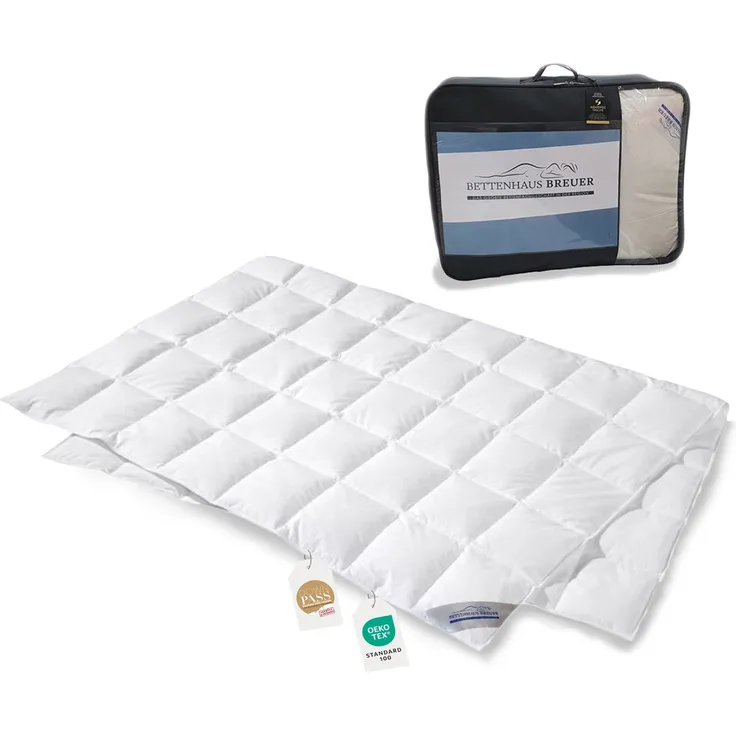 Daunenpass Sommer Daunen Bettdecke Sommerbett Sommerdecke 320g 135x200