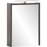 Schildmeyer Carlos Spiegelschrank, Holzwerkstoff, anthrazit, 43,5 x 16 x 64 cm