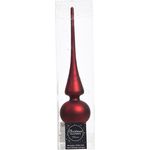 Kaemingk Christbaumspitze Christbaumschmuck Christbaumspitze Glas Ø 6 x 26 cm ochsenblut matt