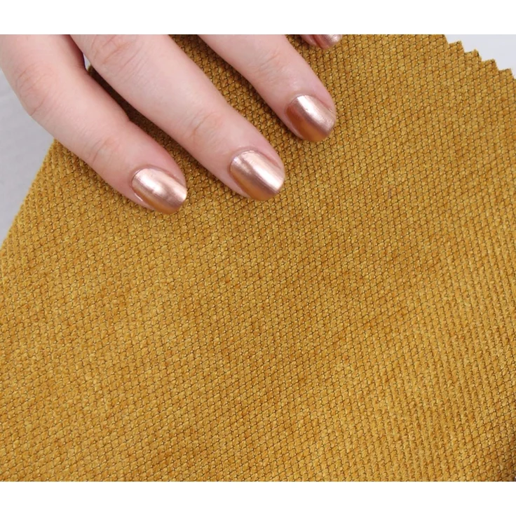 Hanah Home 'Copper 49 - Mustard' Pouffe, Senf, 40 x 42 x 40 cm – Bild 5
