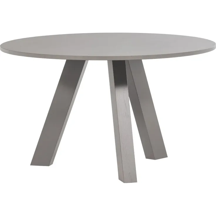 Esstisch Rhonda - Eichenholz warmes Grau, Ø 129 cm