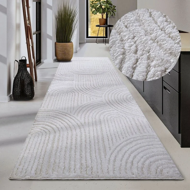 ELLE DECORATION Hochflor-Teppich Chappe, rechteckig, Höhe: 18 mm, Shaggy, Läufer, flauschig, weich, Langflor, modern, Hoch Tief Effekt – Bild 1
