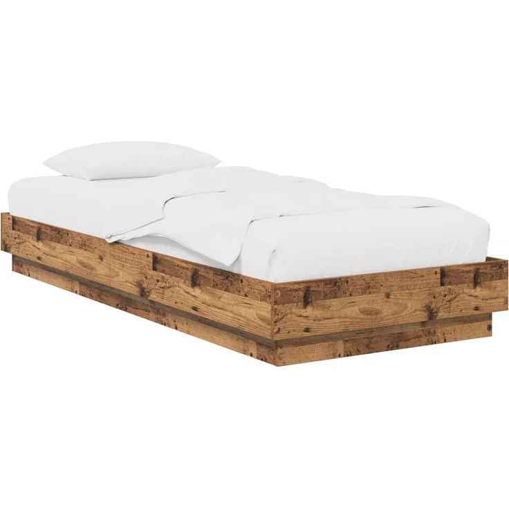 vidaXL Bodenbettgestell Altholz 80 x 200 cm Holzwerkstoff 8009070 – Bild 1