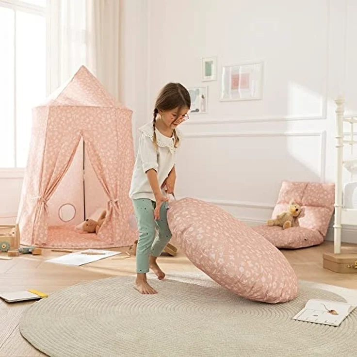 howa Bodenkissen flowers, Kissen incl. Füllung Ø 80 cm für Kinderzimmer – Bild 5