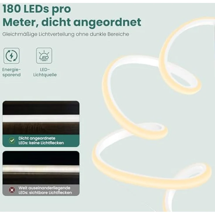 Mai & Mai Pendelleuchte Pendellampe LED-Hängelampe stufenlos dimmbar 67W Alivetta25040, LED-Pendellampe – Bild 6