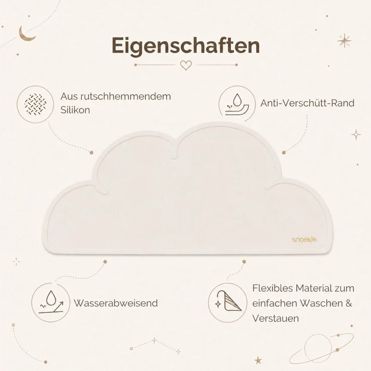 SNOEKIE Napfunterlage snoekie Silikon Futtermatte Napfunterlage für Katzen und Hunde, wasserabweisend,rutschhemmend,flexibel einrollbar – Bild 3