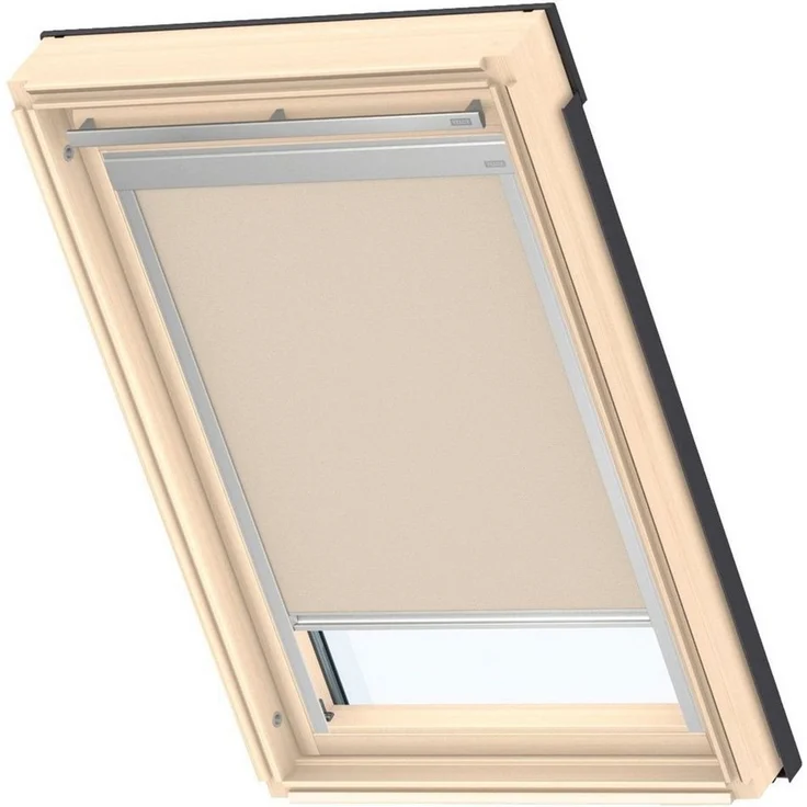 Verdunklungsrollo DBL F04 4230, VELUX, verdunkelnd, ohne Bohren, in Führungsschienen, VELUX »Pick & Click!«, alufarbene Führungsschienen & Griffleiste – Bild 1