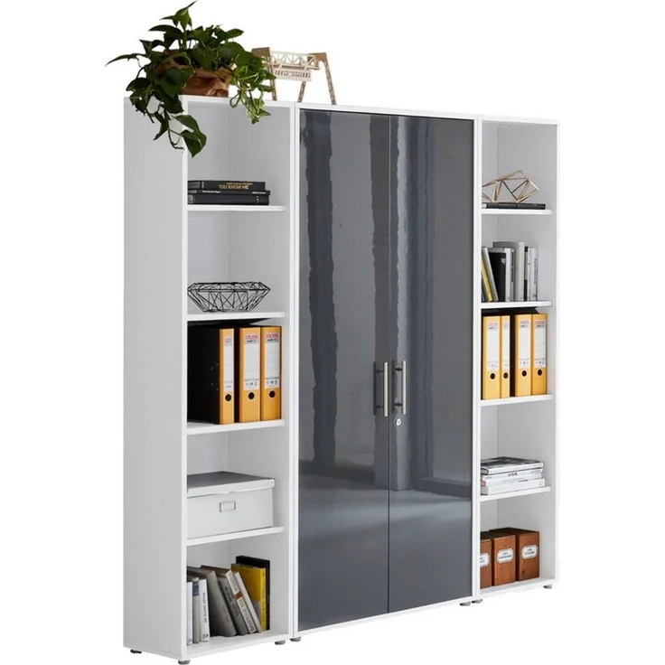 BMG Möbel Aktenschrank Office Edition 3 (Schrankwand Set, 3tlg) abschließbar, matt oder Hochglanz lackiert – Bild 5