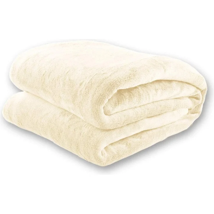 Wohndecke flauschige, tragbare Kuscheldecke mit Ärmeln und Fußtasche 180x150 cm, Gräfenstayn, warme Ärmeldecke - TV Decke zum Anziehen - 180x150 cm creme – Bild 4