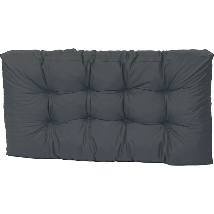 TexDeko® Garden Palettenkissen wasserabweisend UV - beständig Premium Sitzkissen gesteppt 120 x 50 x 18 cm Palettenauflage für Europaletten Palettenmöbel Palettenpolster (Anthrazit)