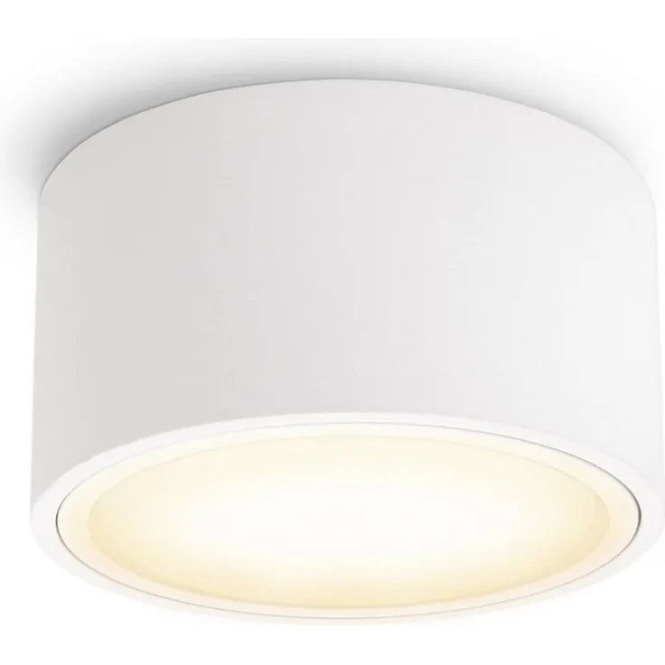 SSC-LUXon LED Aufbaustrahler Flacher LED Aufbaustrahler CELI-X in rund matt mit 5W drei Lichtmodi, Warmweiß